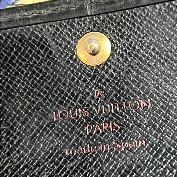 Auth. LV Louis Vuitton Black Epi Multicles 6 Key Ring Hoop Wallet unisex VTG - Picture 9 of 17